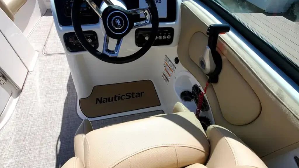 Nautic Star 243 DC 200hp Rental Boat Cockpit- Amy's Boat Rental Cape Coral Florida